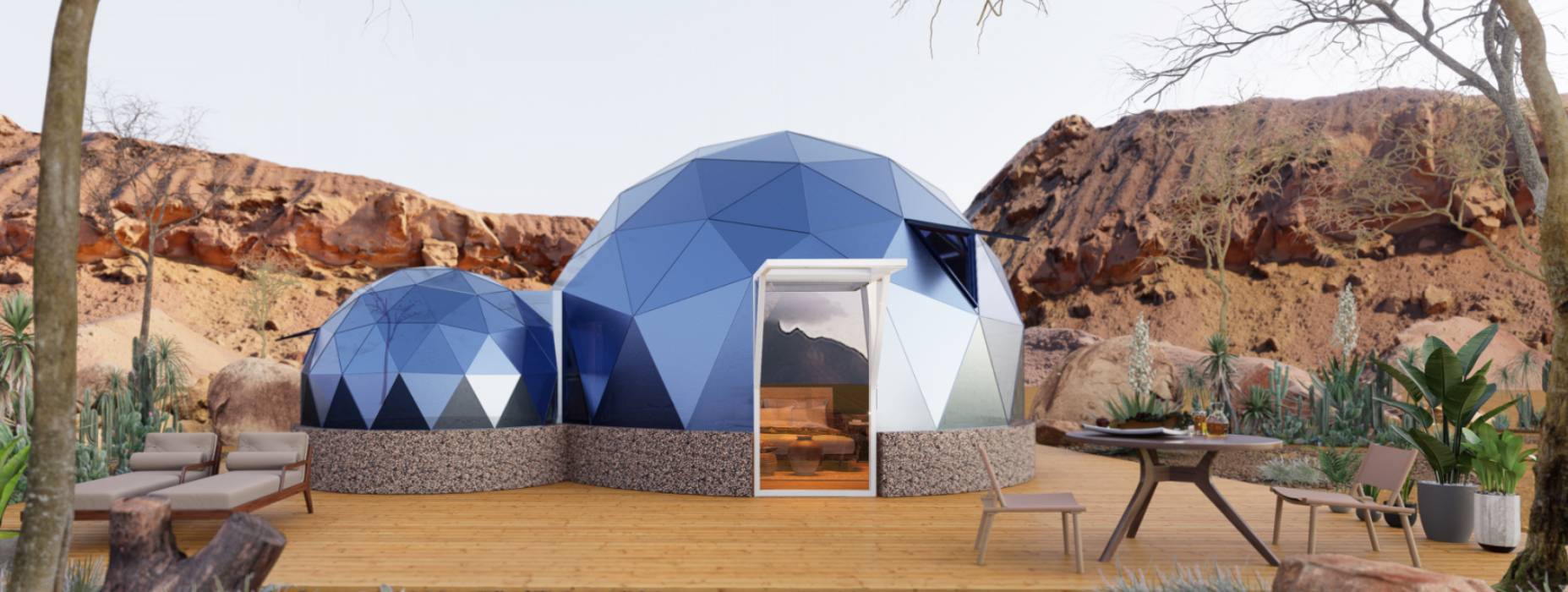 顺平县球形智能光伏玻璃星空房